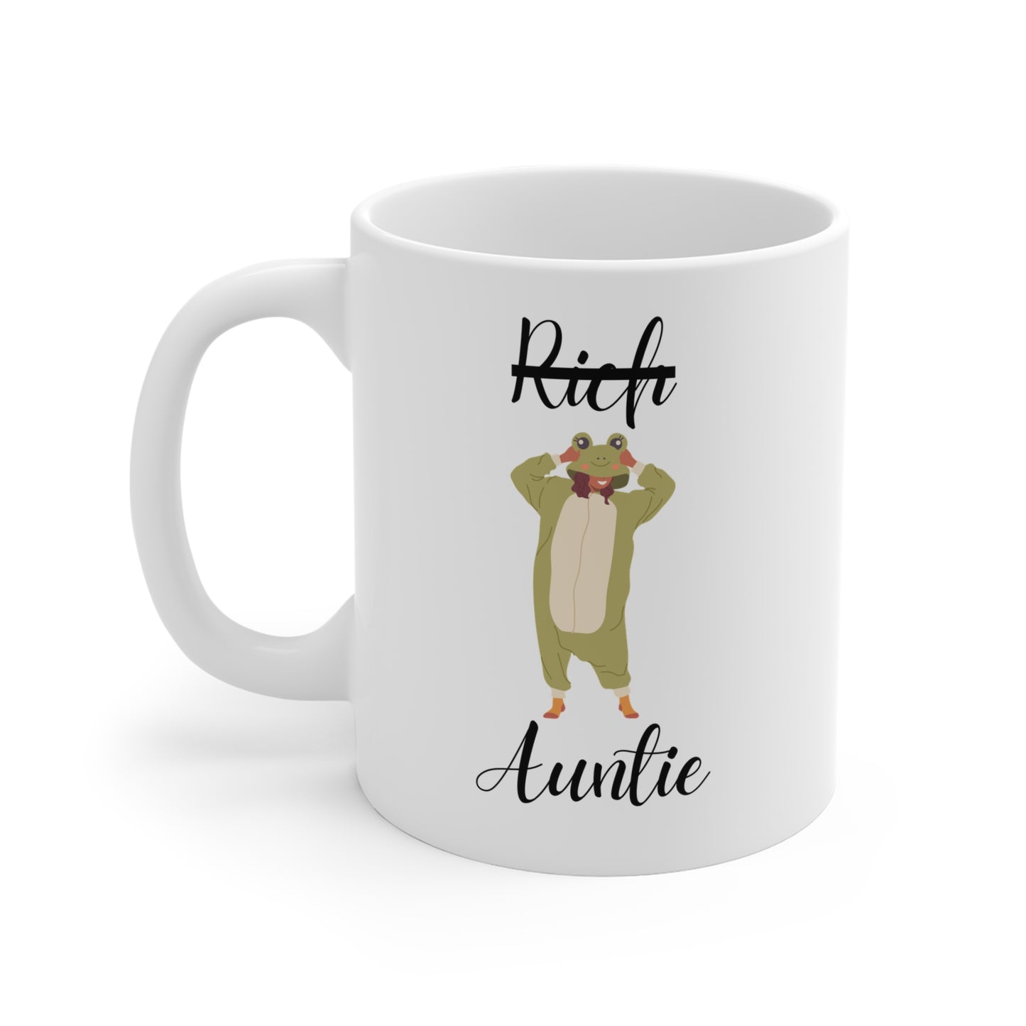 Rich Auntie (White Ceramic Mug)