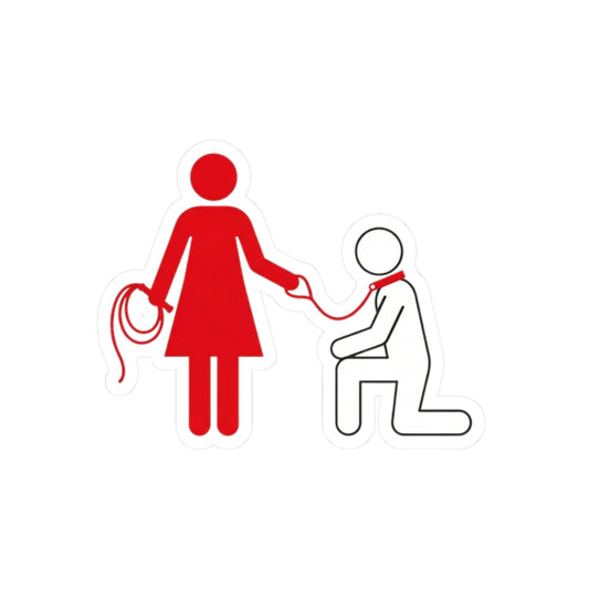 Domme and Sub on a Leash (Decal Sticker)