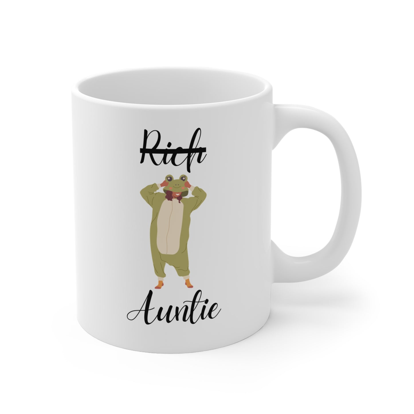 Rich Auntie (White Ceramic Mug)