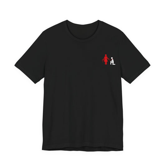 Domme and Sub on a Leash (Unisex T-Shirt)